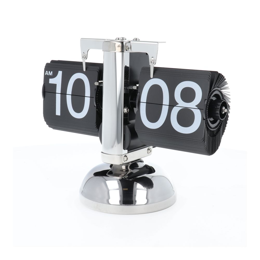 Horloge électronique de table argent HY-F001