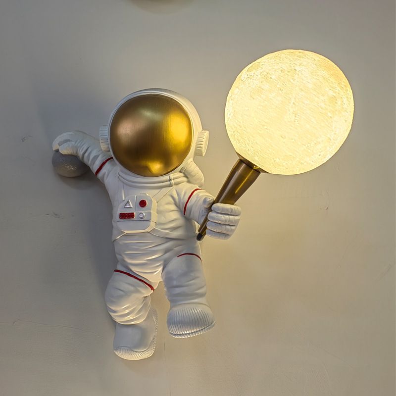 Lampe de table lune ASTRONAUT suspendue Art Déco (modèle 3) AMTL